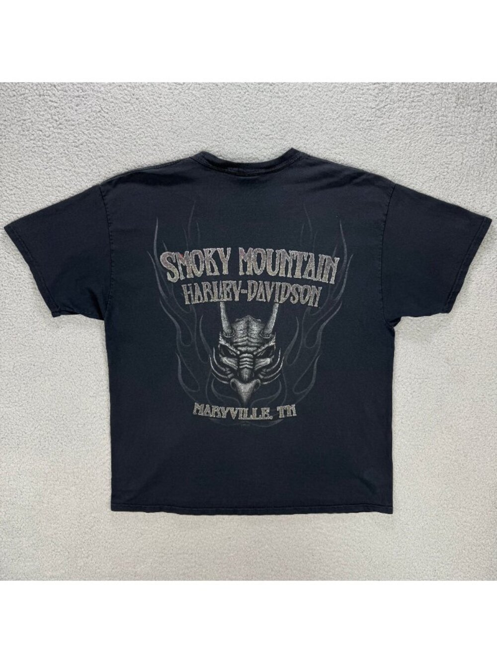 Harley Davidson T Shirt Mens XL Dragon Smoky Mountain Maryville TN 2013 Vintage